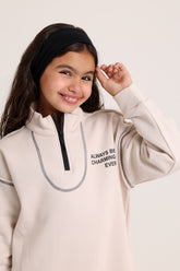 Outlined Lounge Beige Pajama